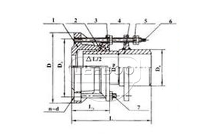单法兰限位伸缩接头